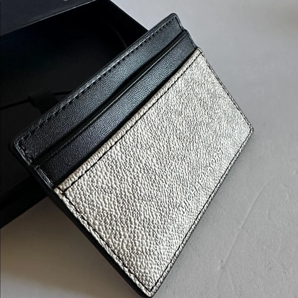 Michael Kors Black and White Card Holder